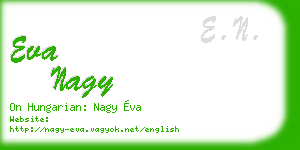 eva nagy business card